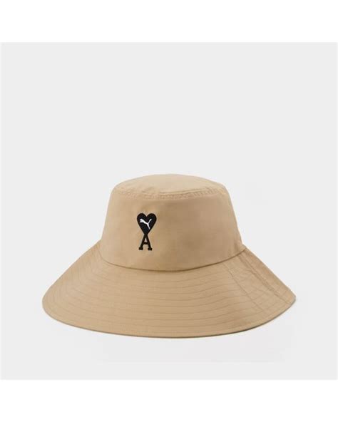 Puma Ami Bucket Hat In Natural Lyst