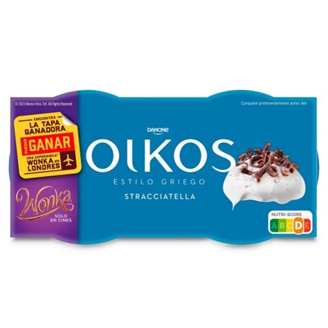 Yogur Griego Con Stracciatella Danone Oikos Pack De Unidades De G