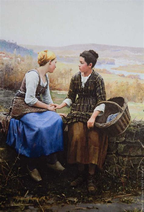 Daniel Ridgway Knight Gallery Peasant Women Paintings American Artist