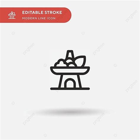 Template For Illustration Symbol Design Simple Vector Icon Of A Hot Pot Vector Stove Cookery
