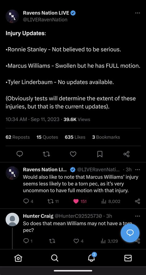 Injury updates : r/ravens