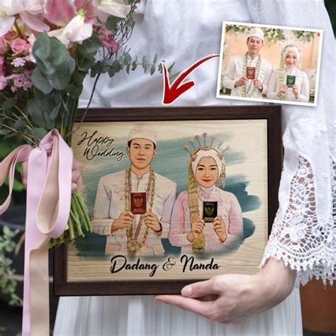 Jual Custom Kayu Foto Vector Wajah Hadiah Ulang Tahun Hadiah Wisuda