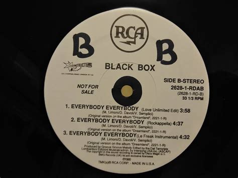 Yahooオークション Black Box Everybody Everybody アナログ