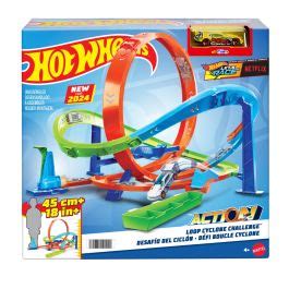 Set Masinuta Cu Pista Hot Wheels Action Loop Cyclone Htk Noriel