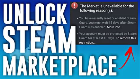 How To Unlock Steam Community Market Place Youtube