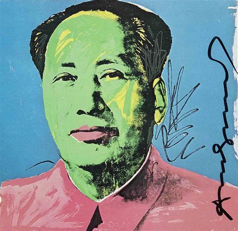 Andy Warhol Mao Tse Tung Offset Et S Rigraphie Vintage Sign S Par