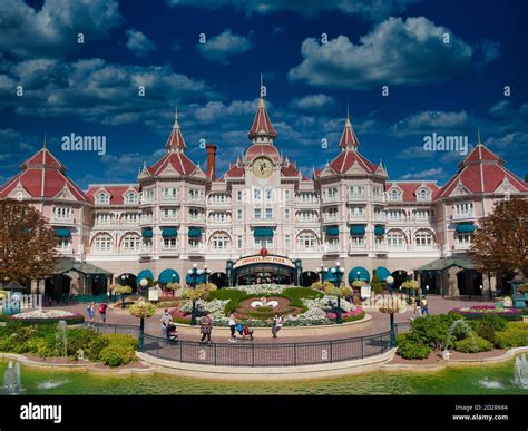 Disneyland Hotel and park entrance Disneyland Paris Marne la Vallée