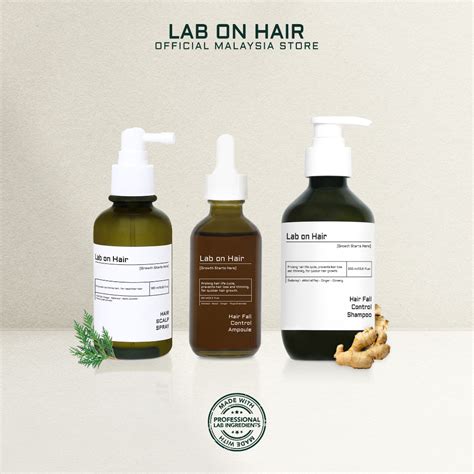 Lab On Hair 3 In 1 Anti Hair Fall Shampoo Ampoule Scalp Spray Shopee Malaysia