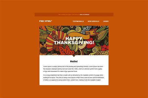 Thanksgiving Email Template | Templates, Email templates, Lettering