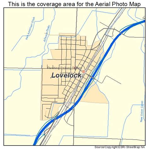 Aerial Photography Map of Lovelock, NV Nevada