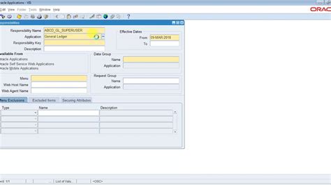 How To Create Responsibility In Oracle R Youtube