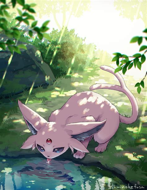 Espeon Pokemon Drawn By Kaminokefusa Danbooru