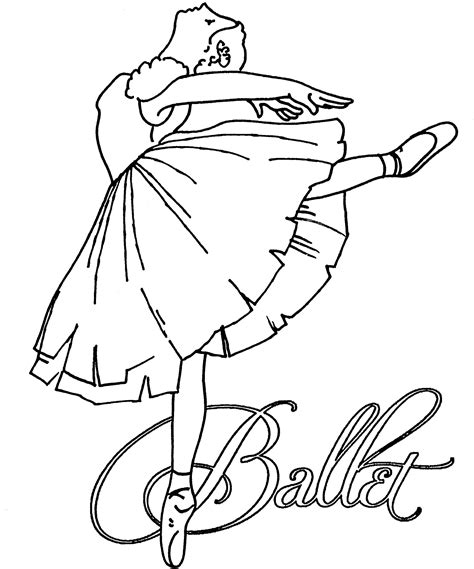 Ballerina Printable Coloring Pages