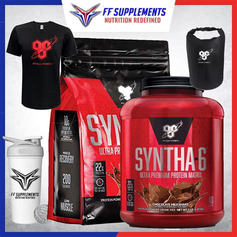 Bsn Syntha 6 Whey Protein 5lbs 10lbs Bsn Dry Bag Ff Shaker Shopee Philippines