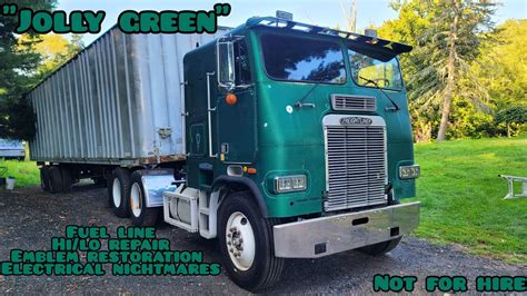 Jolly Green Is Back 1987 Freightliner FL86 Cummins Big Cam Restoration