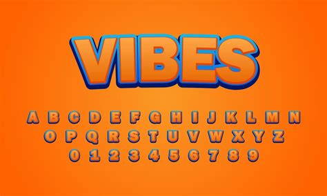 Vibes Font Alphabet 2133721 Vector Art At Vecteezy