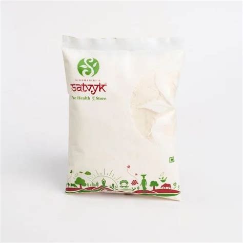 Satvyk White Organic Jowar Flour Cleaned Tested Certified Organic At