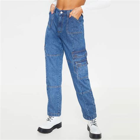 Women's Patch Pocket Jeans with Flaps | China-Jeans (CJ)