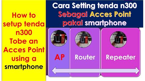 Cara Setting Router Tenda N Sebagai Acces Point Pakai Smartphone