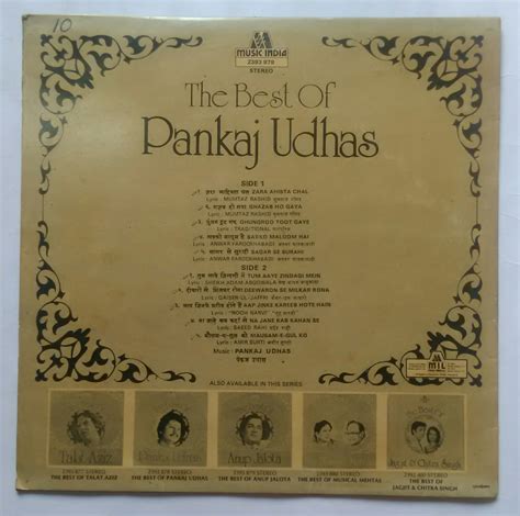 The Best Of Pankaj Udhas " Ghazals " – AVDigital