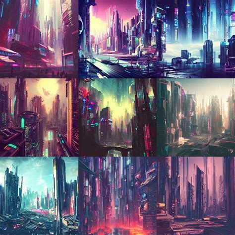 Aesthetic Cyberpunk City Arte Cyberpunk Futuristic Stable Diffusion