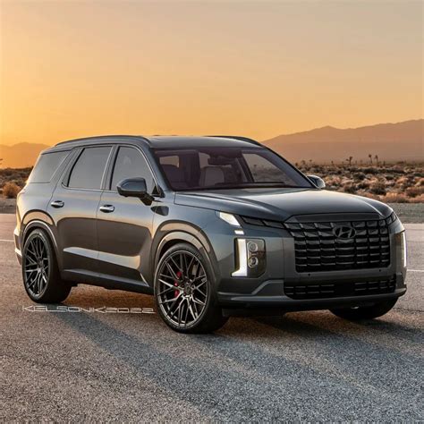 Cgi Lowered Custom Kia Telluride Meets A Hyundai Palisade Shadow