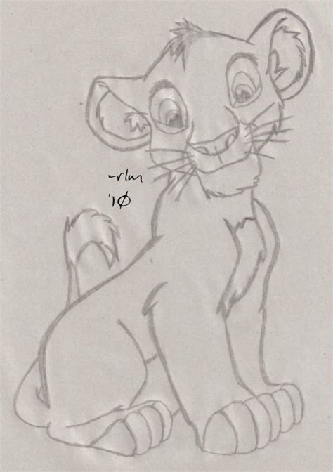 Simba Sketch 3 by midnight-raven3 on DeviantArt