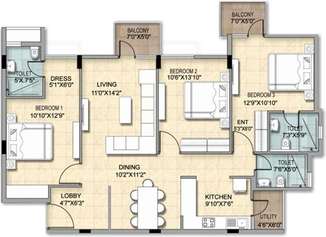 Compact Bhk Floor Plan Image To U