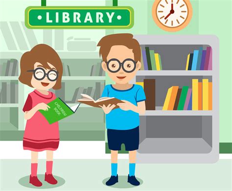 Children Library Vector Vector Art & Graphics | freevector.com