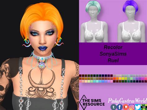 The Sims Resource Retexture Of Ruel Hair By SonyaSims