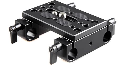 Smallrig Mounting Plate With Dual Mm Rod Clamps B H Photo