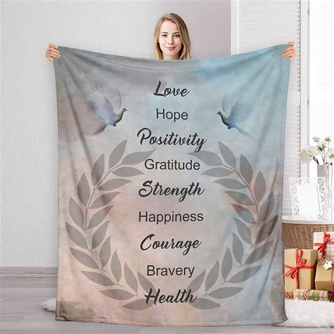 Inspirational Gifts For Women Men Healing Blanket X Get Well