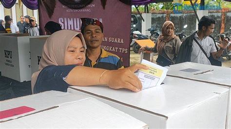 Kpu Singkawang Gelar Simulasi Pemungutan Dan Penghitungan Suara Pemilu