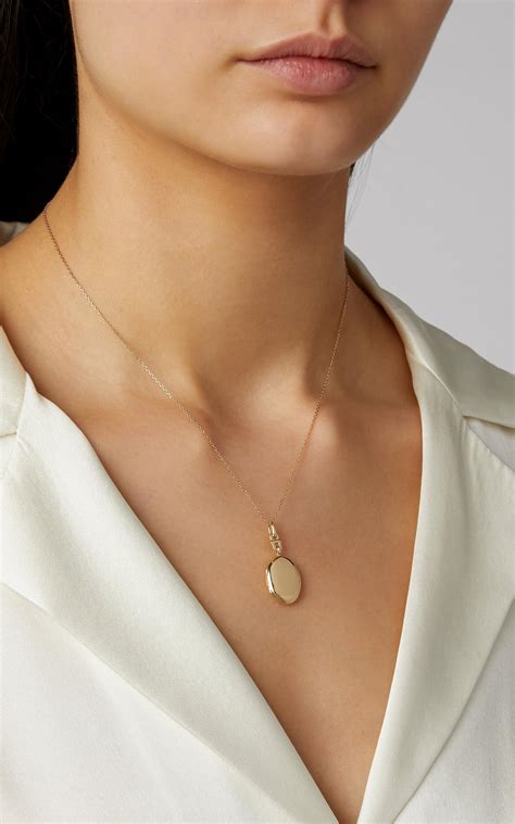 Monica Rich Kosann Viv 18k Rose Gold Necklace in Metallic - Lyst