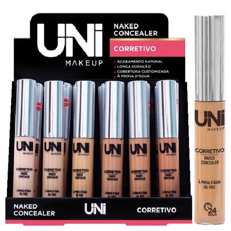 Uni Makeup Corretivo Prova Dagua Naked Concealer 24 Unid