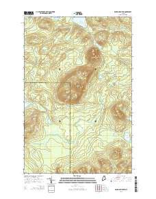 Lost Pond Topo Map in Aroostook County, Maine