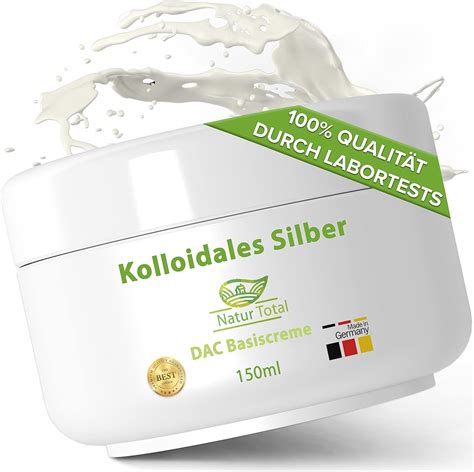 Natur Total Silbercreme Mit Kolloidalem Silber Ml Xl Silber Creme