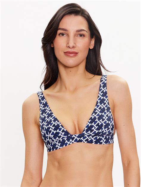 Tommy Hilfiger Góra od bikini UW0UW04112 Granatowy Modivo pl