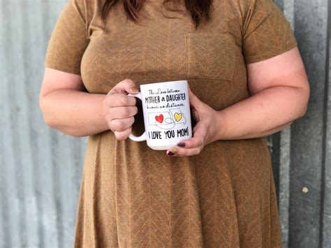 Mother Daughter Coffee Mug Long Distance A Love Between A Etsy