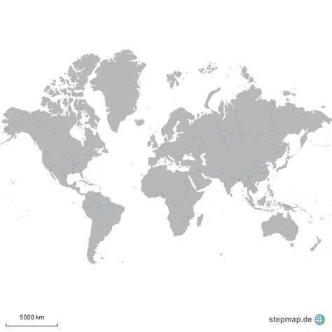 Stepmap Stumme Weltkarte Landkarte Für Welt