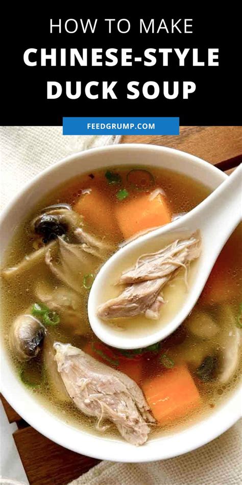 Easy Whole Duck Soup Recipe Recipe Soup Recipes Duck Soup Chinese