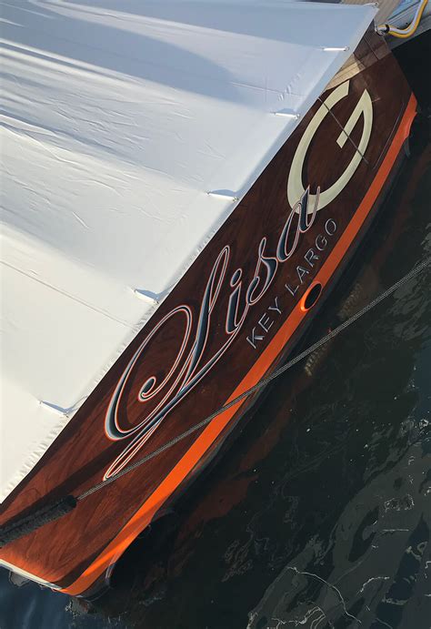 | BOATS TRANSOM ARTWORK PAINTING | EVERETT NAUTICAL DESIGNS