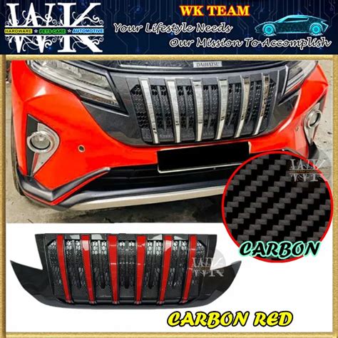 Perodua Aruz Front Bumper Venom Grille Grill V With Airflow Carbon