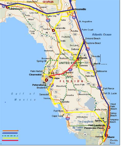 Amtrak Route Map Florida - United States Map