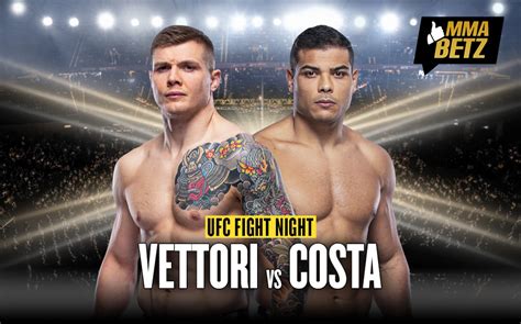 UFC Vegas 41 Costa vs Vettori Matchkort sändningstider och info