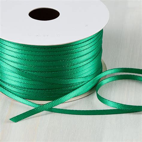 Emerald Green Double Sided Satin Ribbon Ribbon And Trims Craft