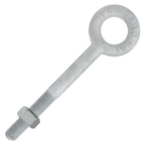 1 X 9 Chicago Hardware Drop Forged Hot Dip Galvanized Regular Eye Bolt