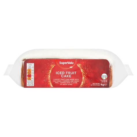 Supervalu Large Iced Fruit Cake Kg Storefront En