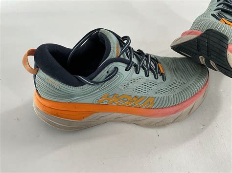 Hoka One One Bondi 7 Running Shoes Sz 75 Women Blue Gem