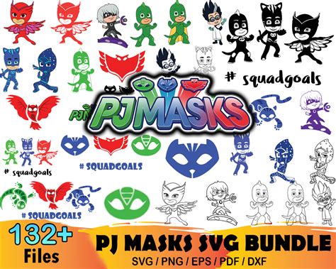 132 Pj Masks Svg Bundle Disney Svg Connor Svg Catboy Svg Inspire